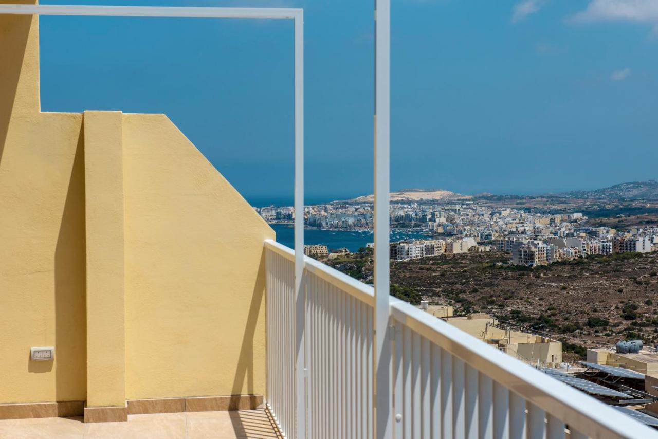 מליאהה Summer Breeze Penthouse With Private Hot Tub & Terrace With Panoramic Views, By Getawaysmalta מראה חיצוני תמונה